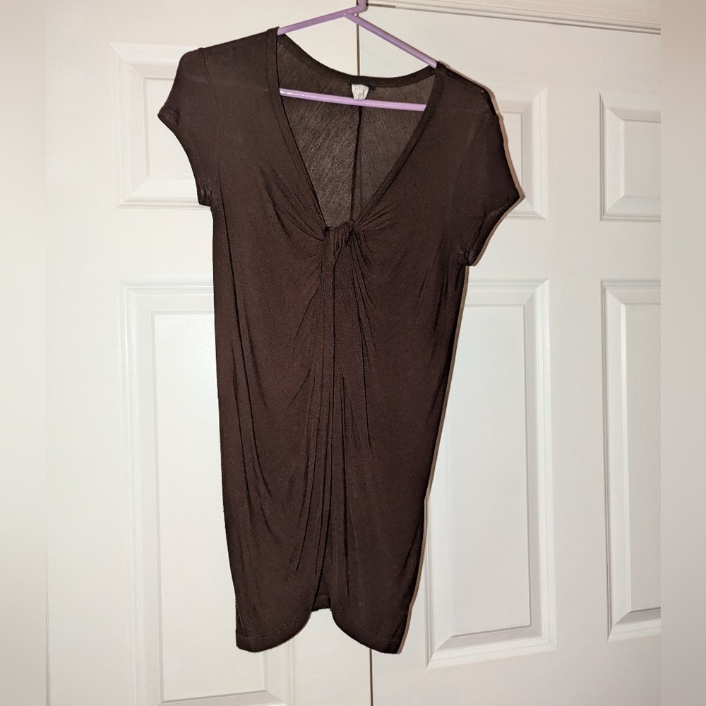 Left Of Center Chocolate Brown Top